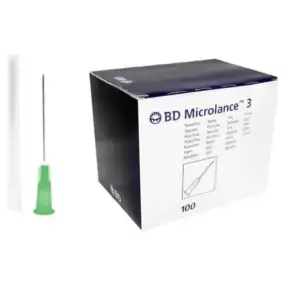 Agani Hypodermic Needles 21G X 38mm Green